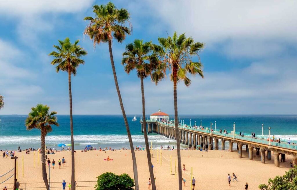 Manhattan beach near lax airport beach