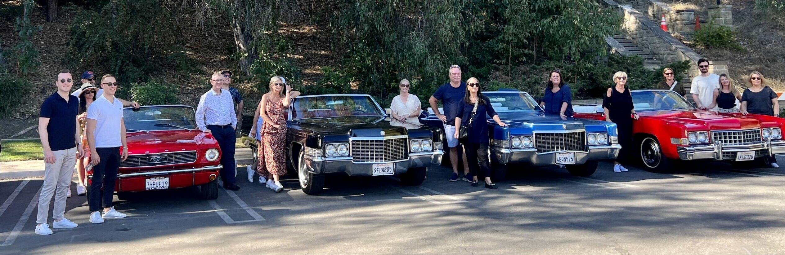Family enjoying luxury tour of Los Angeles